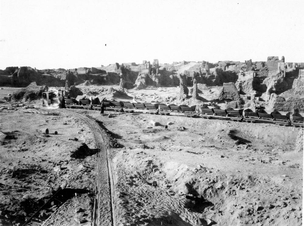 Rail line in use at Karanis